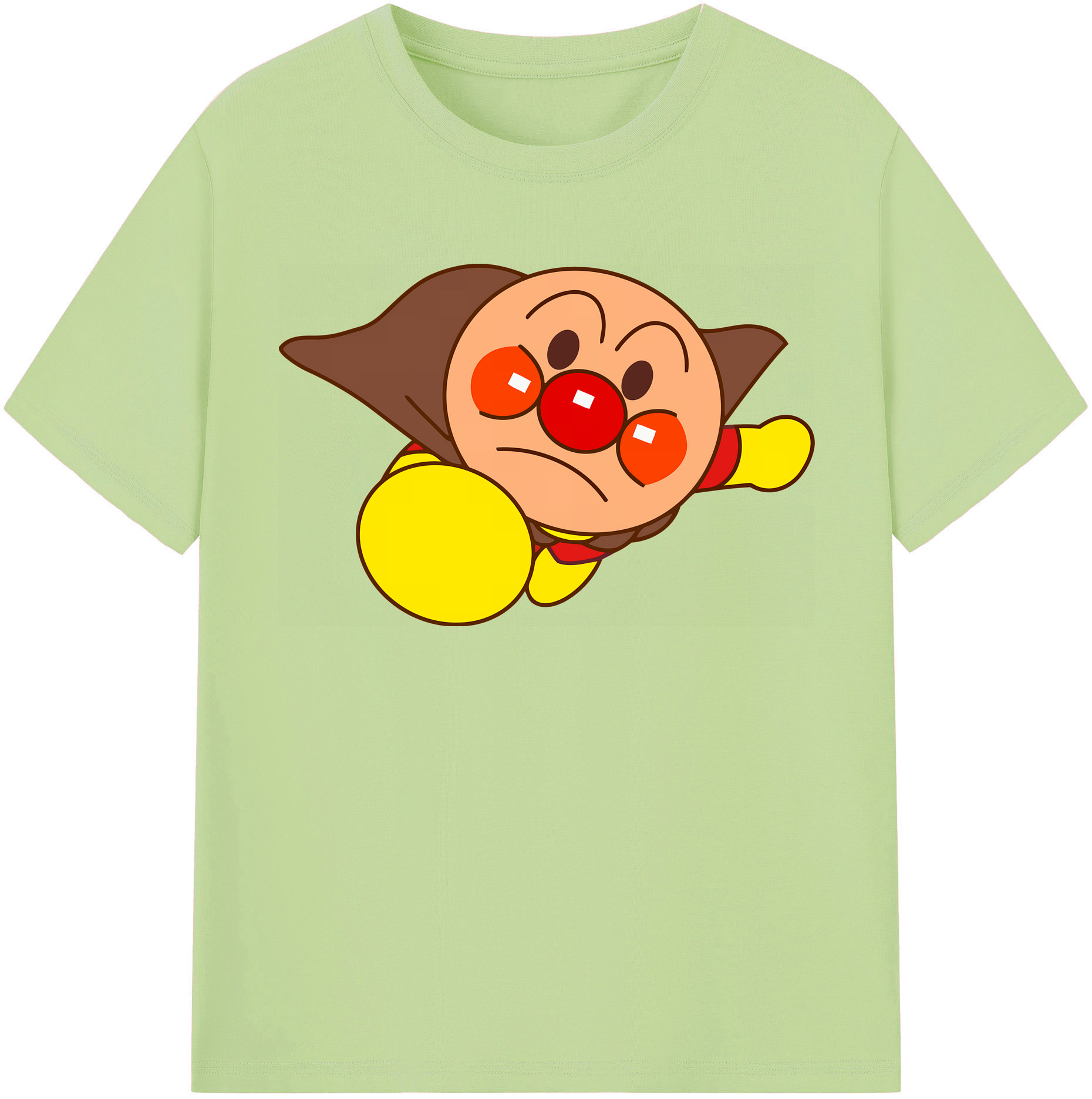 （画像用） アンパンマン Anpanman 綿100％半袖Tシャツ（フロントプリント）